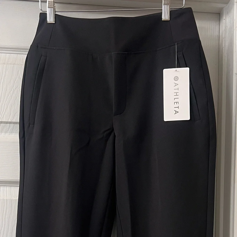 Athleta Black Slim Tailored High-Waist Pants